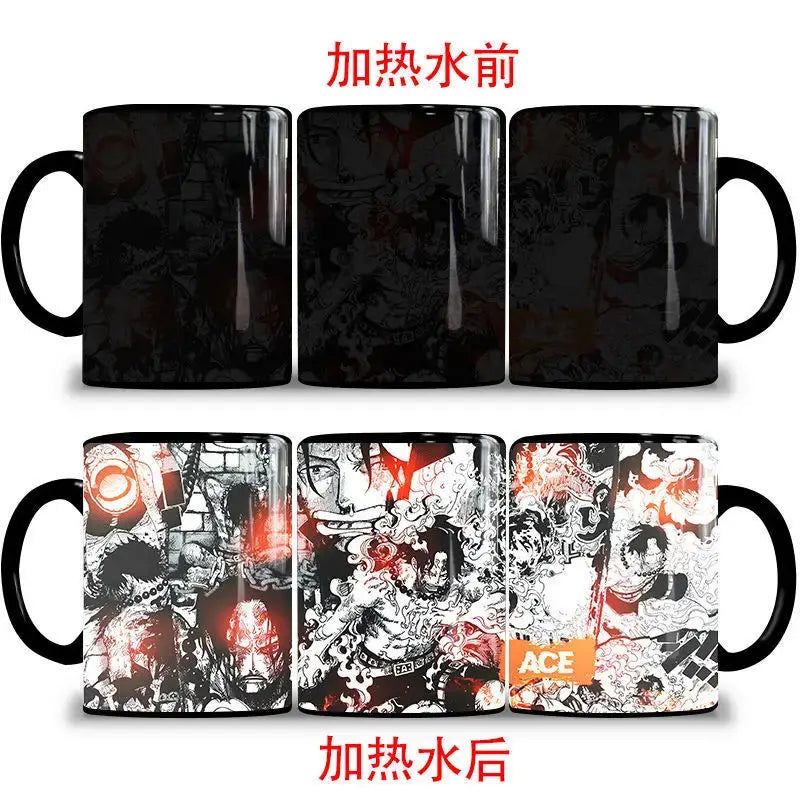 One Piece Color Changing Mug: Nika Luffy & Ace Magic Cup (ONLINE ORDER ONLY)