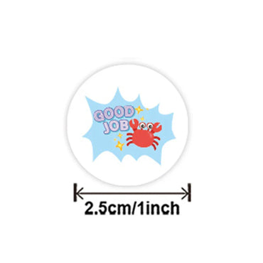 100-500pcs Cartoon Reward Stickers For Children School Encouragement Toy Gift Baking Party Decoration Label Stationery Sticker (ONLINE ORDER ONLY)