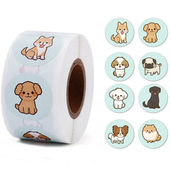 500pcs/Roll Cartoon Animal Stickers Anime Round Seal Diy Laptop Decals Stickers Cute Book Children Reward Kids Toy Gift (ONLINE ORDER ONLY)