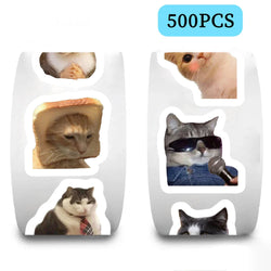 100-500pcs Funny Cats Cartoon Animals Stickers DIY Phone Guitar Laptop Notebook Suitcase Waterproof Sticker Kids Toy (ONLINE ORDER ONLY)