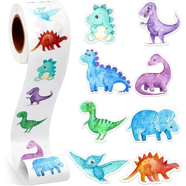 100-500pcs Dinosaur Animal Anomaly Shaped Sticker Decoration Gift Box Sticker Label Reward Stationery Sticker (ONLINE ORDER ONLY)