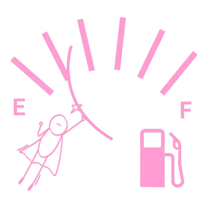 Hero Empty Full Gas Gauge Sticker for Car Fuel Tank Cap Door Decoration Exterior Accessories Outdoor Stickers Vinyl Decals (ONLINE ORDER ONLY)