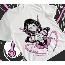 Ochaco Uraraka T-Shirt: 2025 BNHA Anime Cosplay Soft Tee (ONLINE ORDER ONLY)