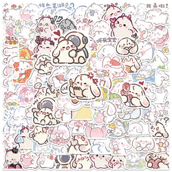 90PCS Kawaii Bunny Stickers for Guitar, Car, Laptop, Phone, Diary, Party Decor (Online Order Only)