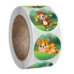 500pcs 8 Styles Round Cartoon Sun Smiley Kids Reward Stickers Party Handmade Scrapbooking Gift Packaging Seal Label (ONLINE ORDER ONLY)