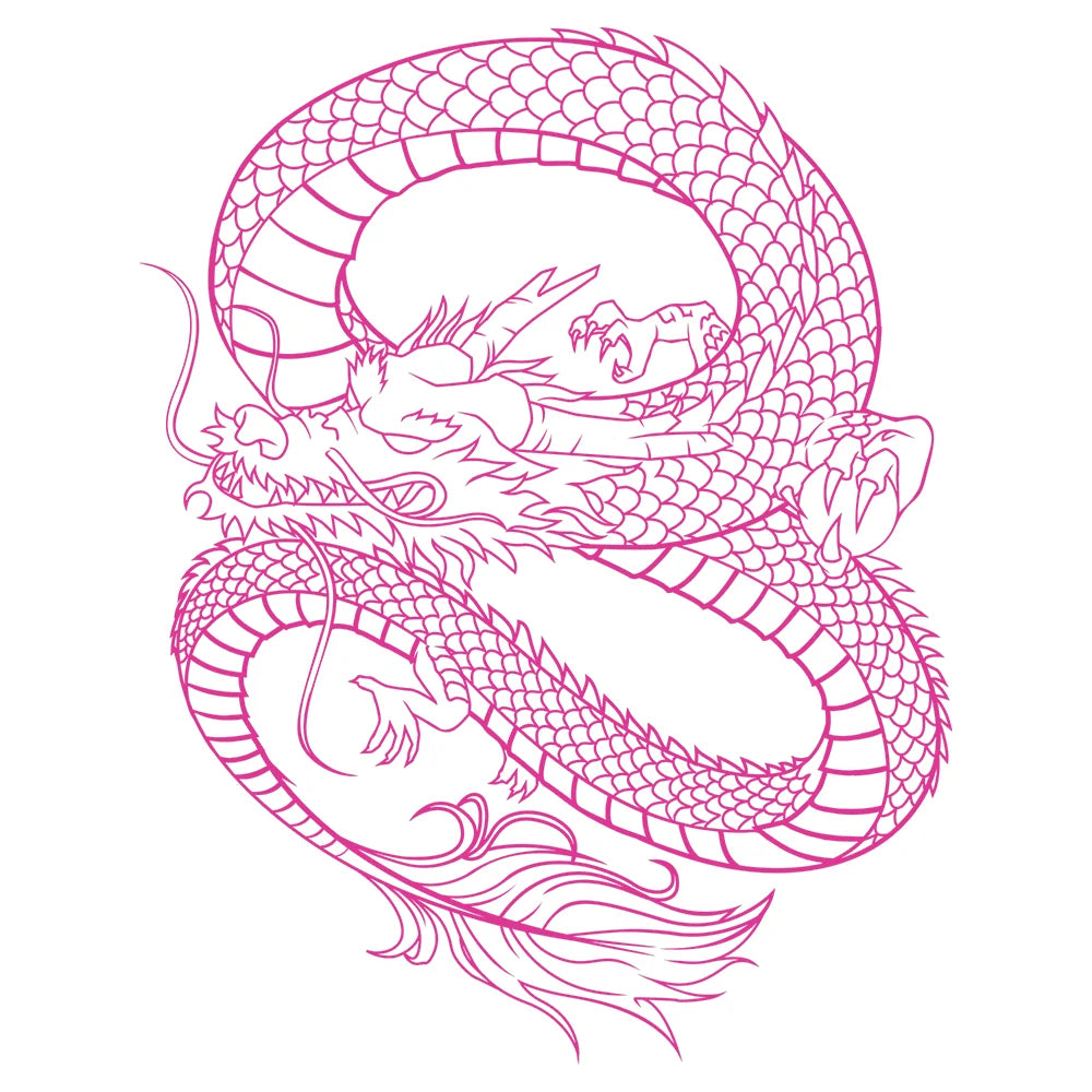 Anime Detachment Car Sticker Dragon Body Big Picture Decoration Body Movement Style Die Cutting Waterproof PVC Vinyl Decals (ONLINE ORDER ONLY)