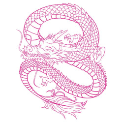 Anime Detachment Car Sticker Dragon Body Big Picture Decoration Body Movement Style Die Cutting Waterproof PVC Vinyl Decals (ONLINE ORDER ONLY)