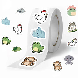 100-500pcs Cute Animal Paper Labels Thank You Sticker Reward Sealing Scrapbooking DIY Gift Decoration Stationery Supplies (ONLINE ORDER ONLY)