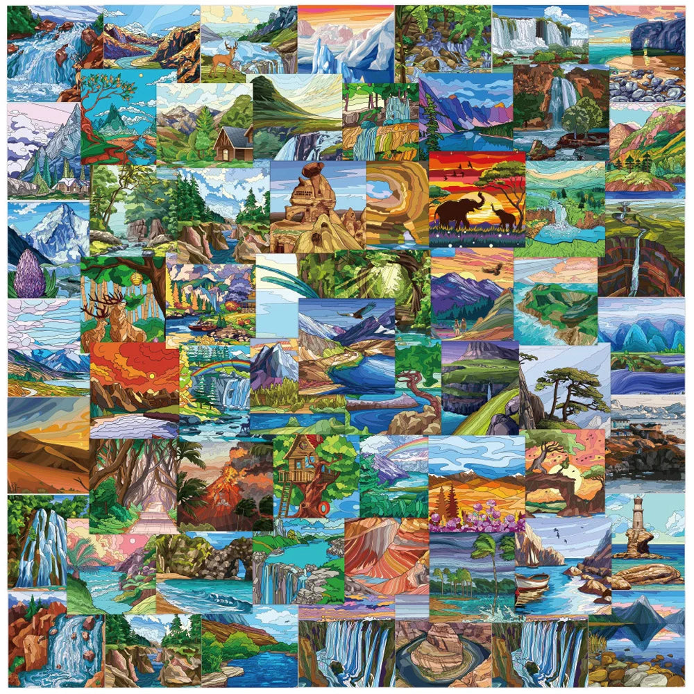 Artistic Forest Aesthetic Stickers 10/30/60pcs for Laptop, Phone, Guitar, Car, Scrapbook (Online Order Only)