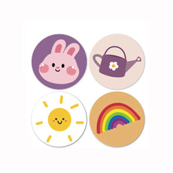 100-500pcs Round Cake Stickers for Kids Teacher Reward Stickers Scrapbooking Journal Personal Planner Diary Letter Envelope (ONLINE ORDER ONLY)