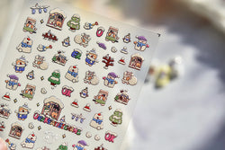 Cat House Snow Tree Window Fish Star Shiny Snowman Duck 5D Self Adhesive Nail Art Stickers Hat Apple Rhinestone Manicure Decals (ONLINE ORDER ONLY)