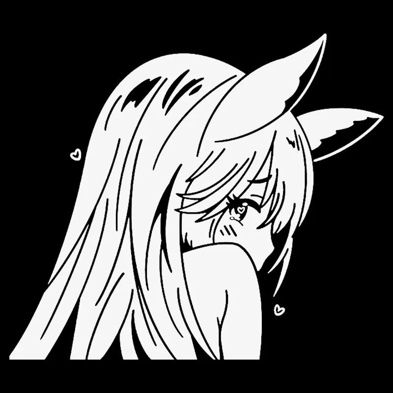 Japanese Anime Car Sticker Window Decoration Beautiful Girl Stickers Laptop Computer Auto Parts Vinyl Decal (ONLINE ORDER ONLY)