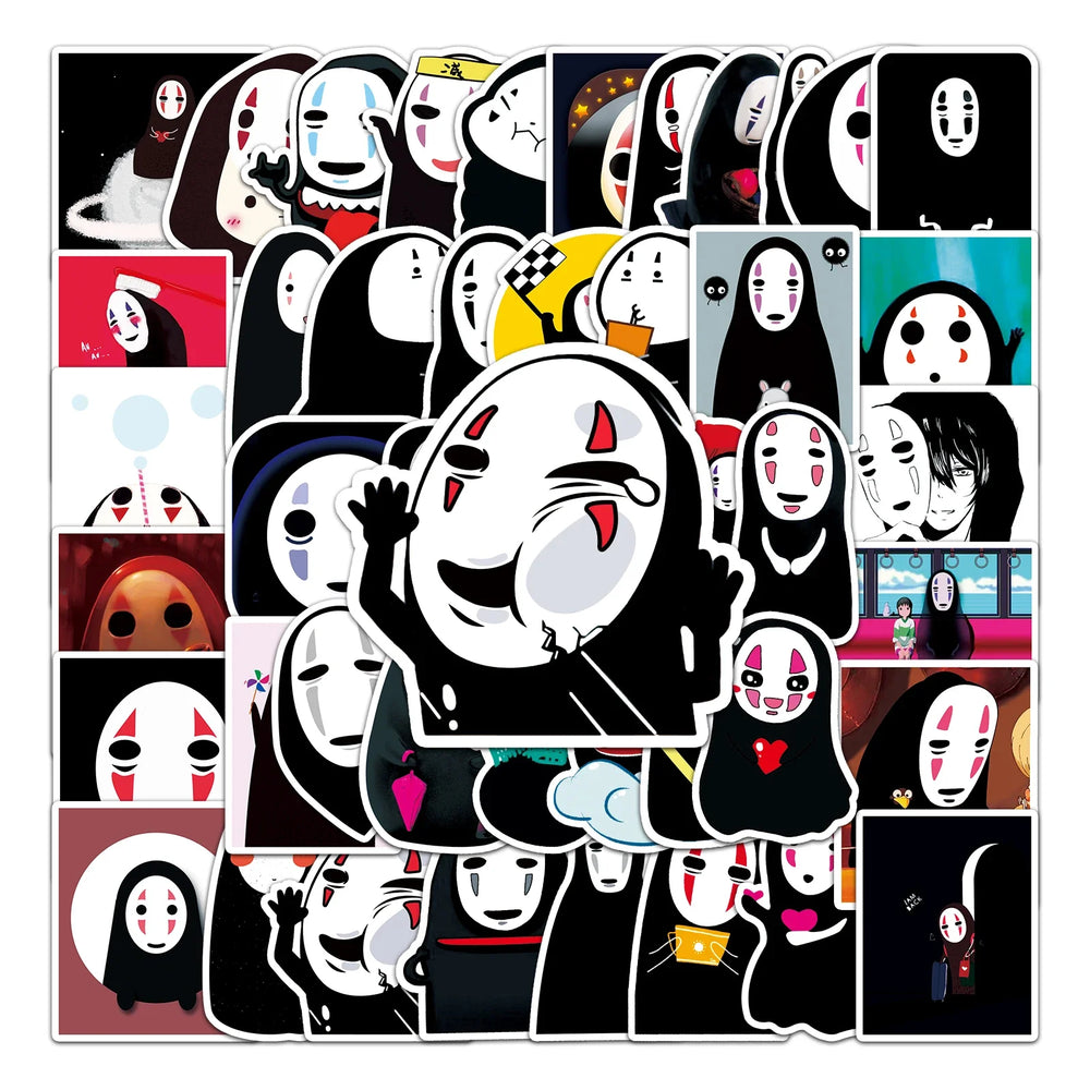 50Pcs Cartoon Waterproof Vinyl Stickers for Skateboard Snowboard Decals (Online Order Only)