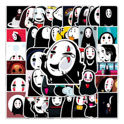 50Pcs Cartoon Waterproof Vinyl Stickers for Skateboard Snowboard Decals (Online Order Only)