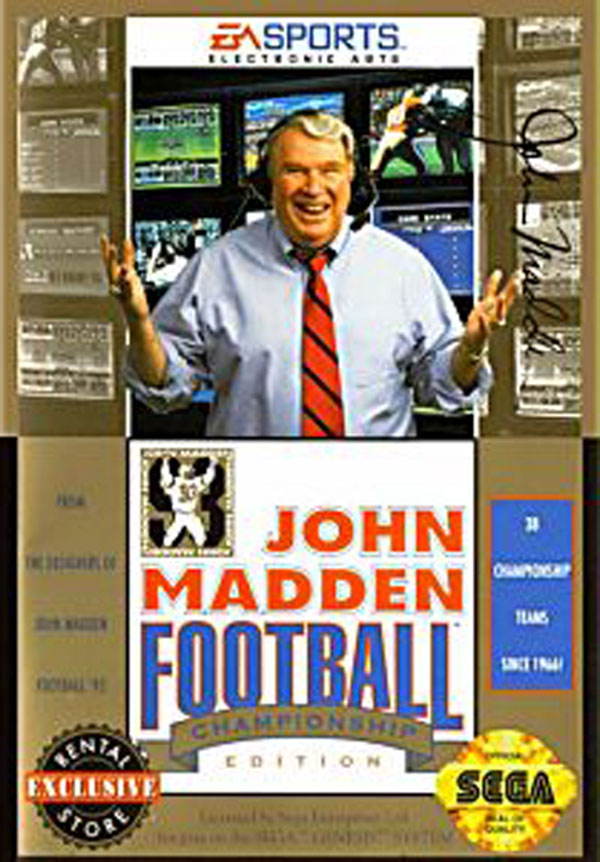 John Madden Football '93 Championship Edition (Sega Genesis) (ONLINE ORDER ONLY)