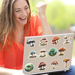 10/30/50PCS Terror Mushroom PVC Sticky Sticker Aesthetic Chidlren's Stationery Decoration Scrapbooking Hand Accounting Supplies (ONLINE ORDER ONLY)