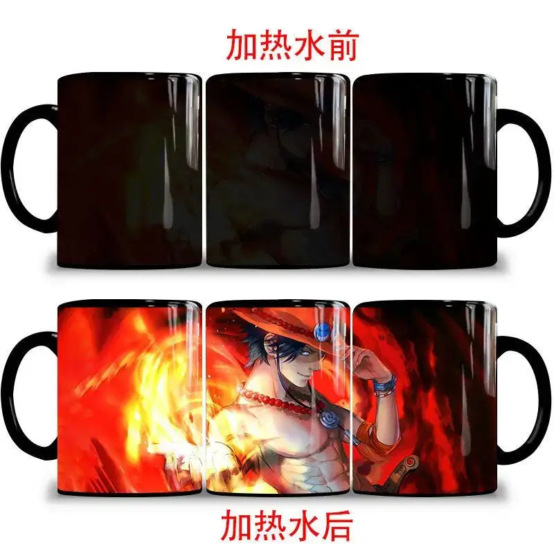 One Piece Color Changing Mug: Nika Luffy & Ace Magic Cup (ONLINE ORDER ONLY)