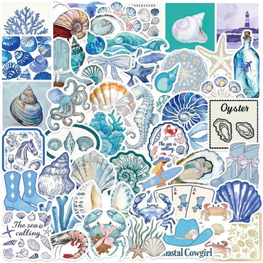 10/30/50PCS Kawaii Blue Halobios PVC Sticker Aesthetic Decoration Scrapbooking Stationery DIY Hand Accounting Supplies for Kids (ONLINE ORDER ONLY)