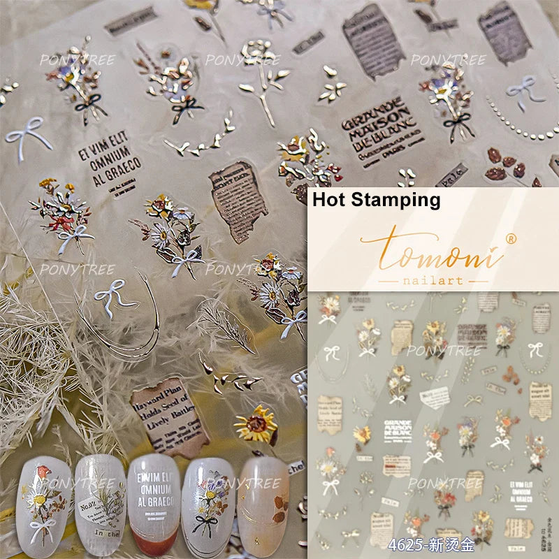 Cute Dream Catcher Net Bag Water Cup Woven Mesh Star Dreamy Bowknot Butterfly Embossed Adhesive Nail Art Sticker Manicure Decal (ONLINE ORDER ONLY)