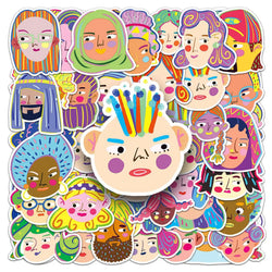 Colorful Cartoon Sticker Set for Phone Laptop Luggage Skateboard Graffiti Gift (Online Order Only)