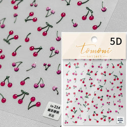 Cute Fresh Fruit Lovely Red Strawberry Grape Cherry Peach 3D Jelly Design Dopamine Self Adhesive Nail Art Sticker Manicure Decal (Online Order Only)