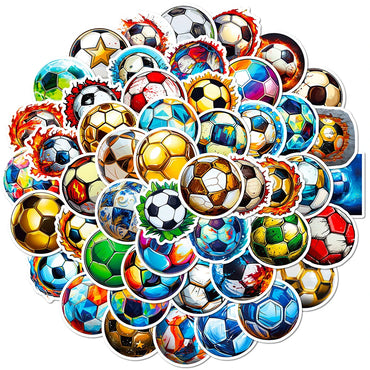 10/30/50pcs Sports Contest Soccer Football Graffiti Stickers Decals DIY Skateboard Laptop Phone Car Waterproof Sticker Kids Toys (ONLINE ORDER ONLY)