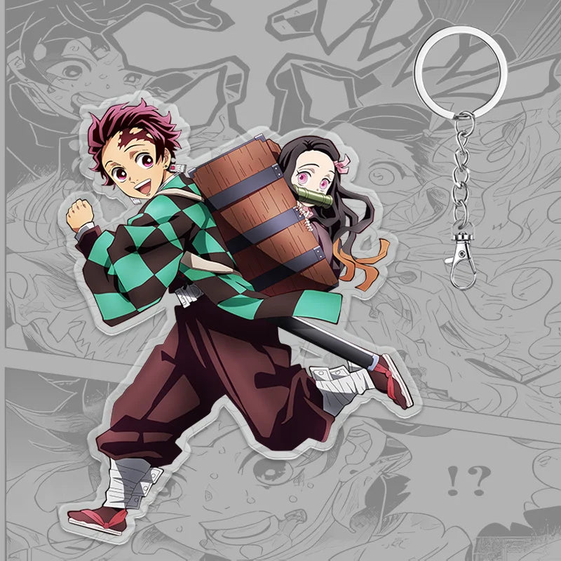 Demon Slayer Keychain: Tanjiro 6cm Acrylic Bag Pendant (ONLINE ORDER ONLY)