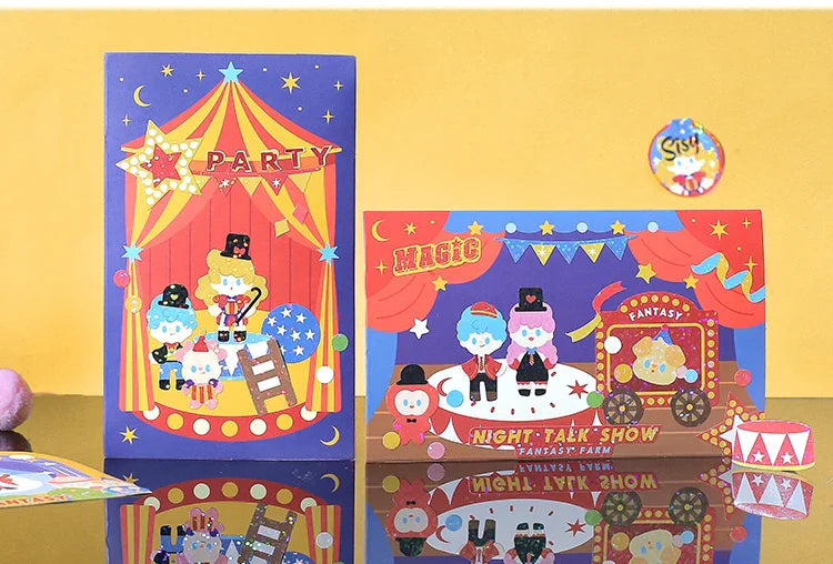 10pcs/lot Fantasy Farm Series Scene Stickers Kawaii Journal Decorative Stickers Idol Card Planner Scrapbooking Album Stationery (ONLINE ORDER ONLY)