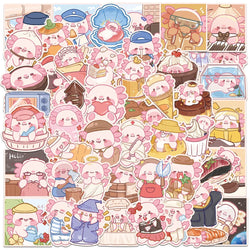 Axolotl Cartoon Stickers Pack - Cute, Funny, Waterproof Decals for Phone, Laptop, Notebook, Suitcase (Online Order Only)