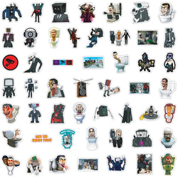 10/30/50/100PCS Funny Skibidi Toilet Stickers Graffiti Motorcycle Laptop Phone Notebook Waterproof Car Sticker Cartoon Decal Toy (ONLINE ORDER ONLY)