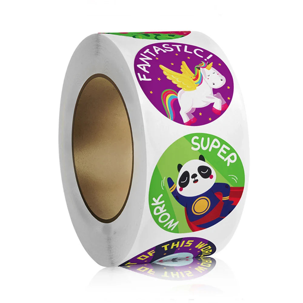 100-500pcs Cute Cartoon Animals Reward Stickers for Kids School Teacher Supplies Kids Classic Toy Gift Sealing Decor Stationery (ONLINE ORDER ONLY)