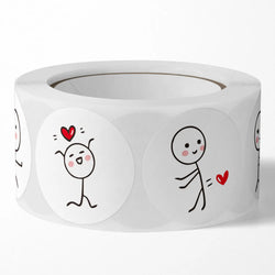 100-500pcs Valentine's Day  Stickers Love Labels for Wedding Holiday Gift Decoration Envelope Sealing Stickers Scrapbooking (ONLINE ORDER ONLY)