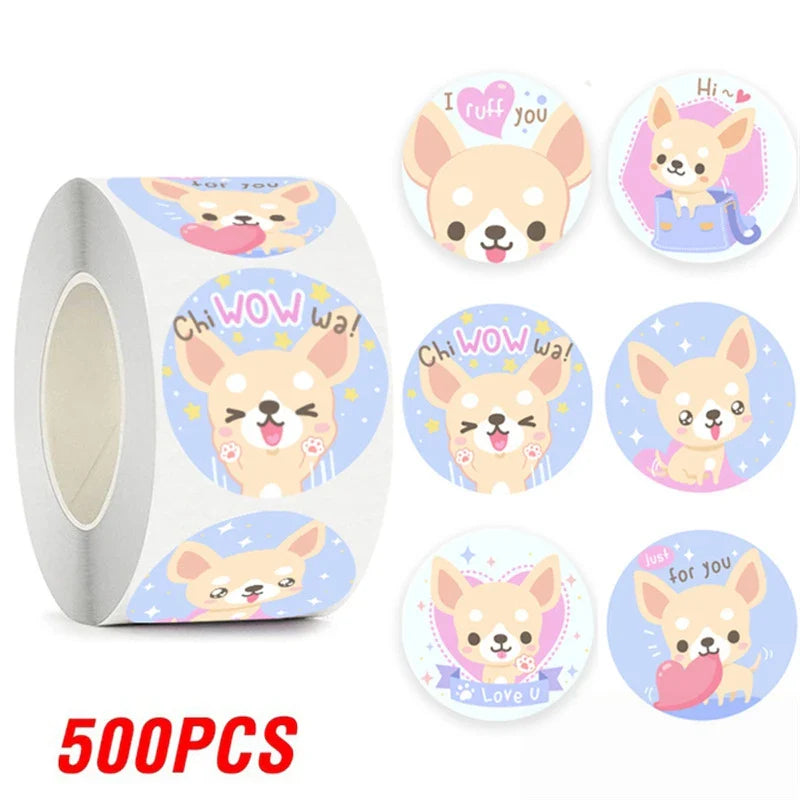 100-500pcs Cartoon Animal Reward Stickers for Kids Cute Gift Decor Stickers Labels School Encourage Children Stationery Stickers (Online Order Only)