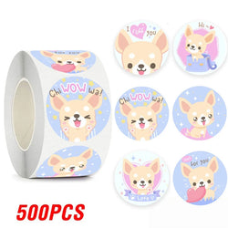100-500pcs Cartoon Animal Reward Stickers for Kids Cute Gift Decor Stickers Labels School Encourage Children Stationery Stickers (Online Order Only)