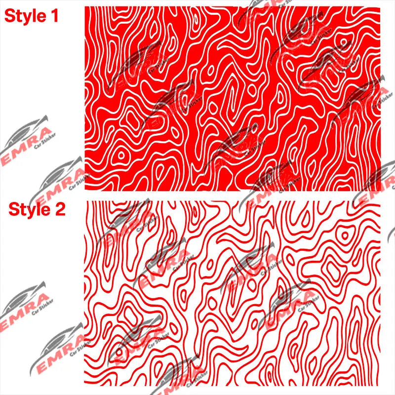 Universal Topography Quarter Window Car Sticker Suitable For Most Decoration Accessories Die Cutting Vinyl Decals (ONLINE ORDER ONLY)