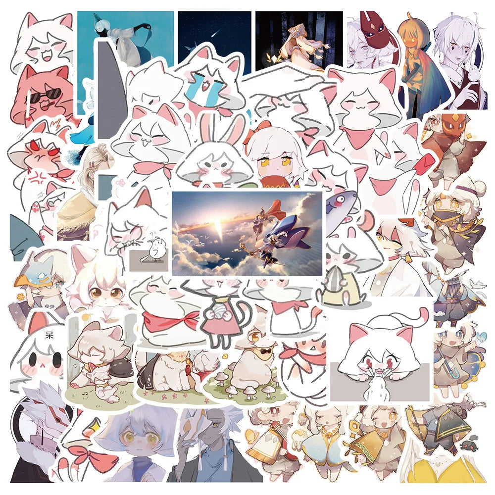 Sky: Children of Light Waterproof Stickers - 10/50Pcs for Bike, Skateboard, Fridge, Luggage, Toy Graffiti (Online Order Only)