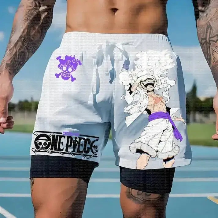 One Piece Running Shorts Straw Hat Gym Shorts (ONLINE ORDER ONLY)