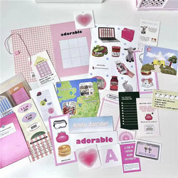 Korean Ins Adorable Pack Stickers Diary Handbook Decorative Aesthetic Craft Art Supplies Material Kawaii Stationery Sticker Gift (ONLINE ORDER ONLY)