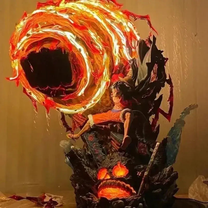 Luffy Gear 3 Figure: Red Roc LED Anime Statue