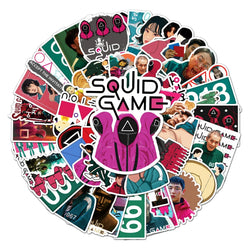 50Pcs Game Cartoon Waterproof Vinyl Stickers for Skateboard Snowboard Decal (Online Order Only)