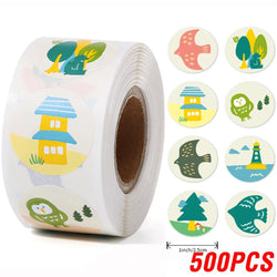 100-500pcs Reward Stickers Teachers Encourage Labels for Kid Motivational Stickers Cute Animals for Students Stationery Labels (ONLINE ORDER ONLY)