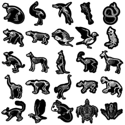 10/30/50PCS Animal Skeleton Black Stickers Cool Graffiti Toys PVC Waterproof Decoration For Phone Bike Skateboard Laptop Decals (ONLINE ORDER ONLY)