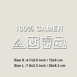 "100% GAMER"stickers,creative&funny decal  high quality sticker for cars trucks motorcycles &laptops! (ONLINE ORDER ONLY)
