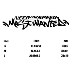 "NEED FOR SPEED,MOST WANTED"Stickers,Elevate Your Car's Look with this Creative Fun Car Sticker! (ONLINE ORDER ONLY)