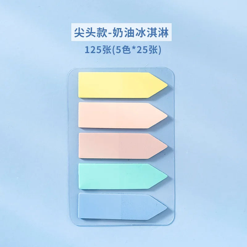 PET Transparent Index Sticky Note Sticker Student Label Sticky Note Sticker Notepad Bookmark School supplies Kawaii stationery (ONLINE ORDER ONLY)