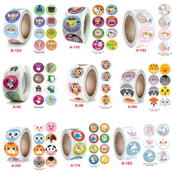 50-500pcs Cute Cartoon Animal Decoration Sticker Cake Label Birthday Wedding Party Sticker Envelope Office Stationery Kids Gift (ONLINE ORDER ONLY)