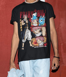 Fairy Tail T-Shirt: Natsu & Gray Dragon Slayer Anime Tee (ONLINE ORDER ONLY)