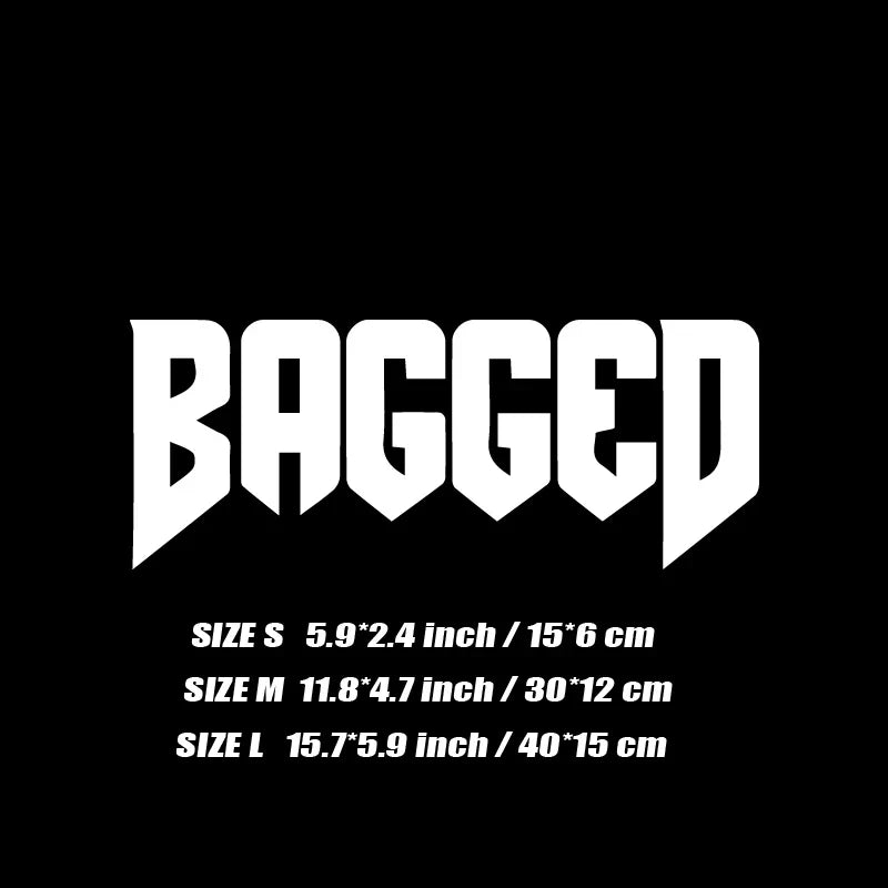 "BAGGED"decal,fashion stickers with high quality sticker for cars trucks motorcycles &laptops!For a Unique look! (ONLINE ORDER ONLY)