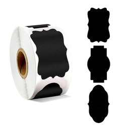 120-300pcs/roll Blackboard Spice Sticker Reusable Jam Labels Kitchen Stickers Organizer Wall Sticker Home Decor Chalkboard Label (ONLINE ORDER ONLY)