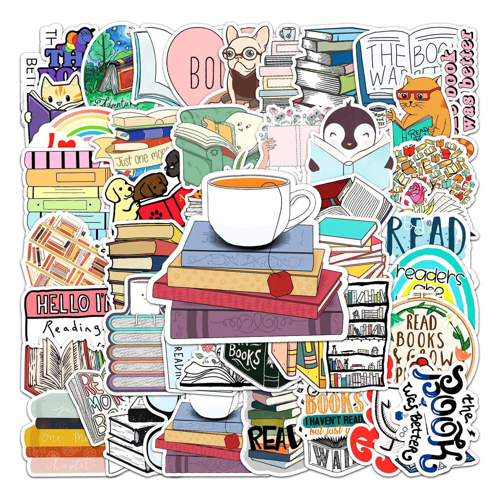 50Pcs Cartoon Waterproof Vinyl Stickers for Skateboard Snowboard (Online Order Only)